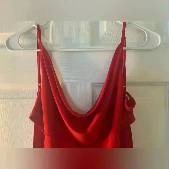 Woman's Red Lily Star Cowl Neck Adjustable Bodysuit Size Small - Picture 8 of 8